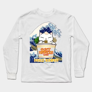 Chubby Cat Cup Noodle Long Sleeve T-Shirt